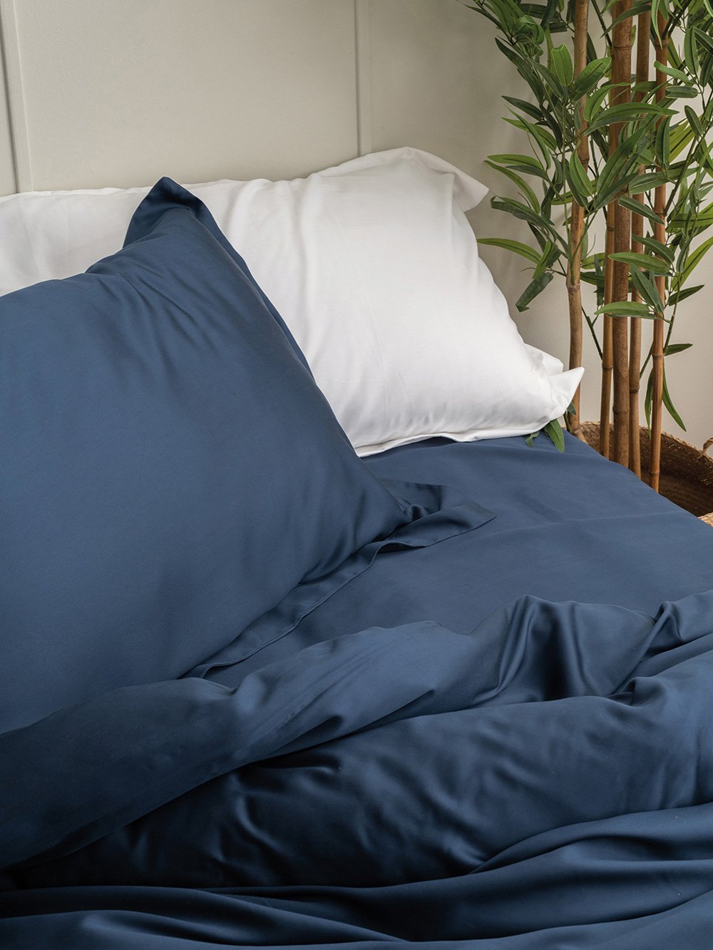 5205857238797_1_3 Σετ Υπέρδιπλα Σεντόνια 250x270 NATURE NAVY Μπλε Palamaiki - Image 1