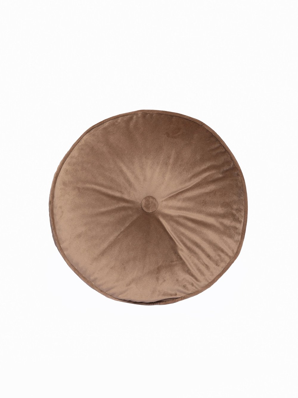5205857239121 Διακοσμητικο Μαξιλαρι Velvet Feel Ø30cm VF803 BEIGE Μπεζ Palamaiki - Image 1