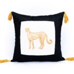 Διακοσμητική Μαξιλαροθήκη Home Décor 45x45 TIGER Κίτρινο Palamaiki