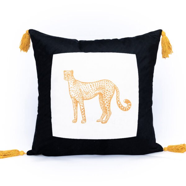 Διακοσμητική Μαξιλαροθήκη Home Décor 45x45 TIGER Κίτρινο Palamaiki