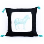 Διακοσμητική Μαξιλαροθήκη Home Décor 45x45 ZEB Μπλε Palamaiki