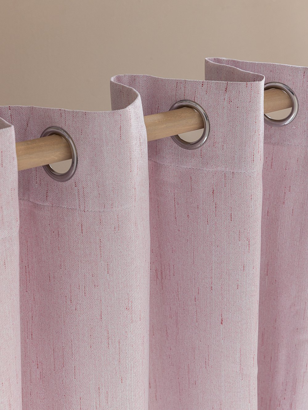 5205857245627_3 Κουρτίνα Με Τρουκς 140x260 LORIA PINK Ροζ Palamaiki - Image 1