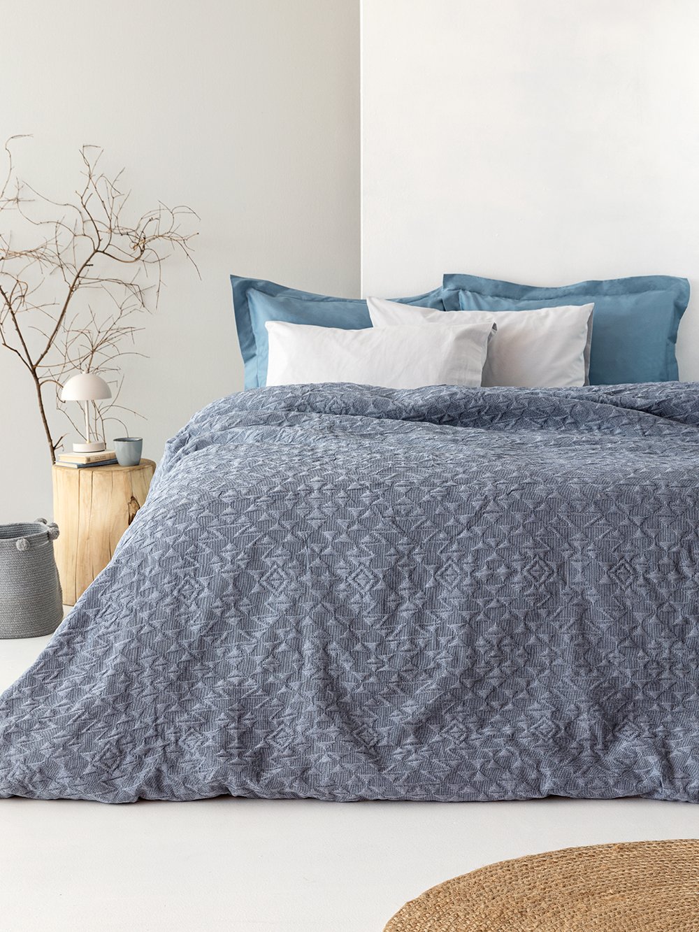 5205857245825_5_2 Κουβέρτα 230x260 INEZ DENIM Μπλε Palamaiki - Image 1