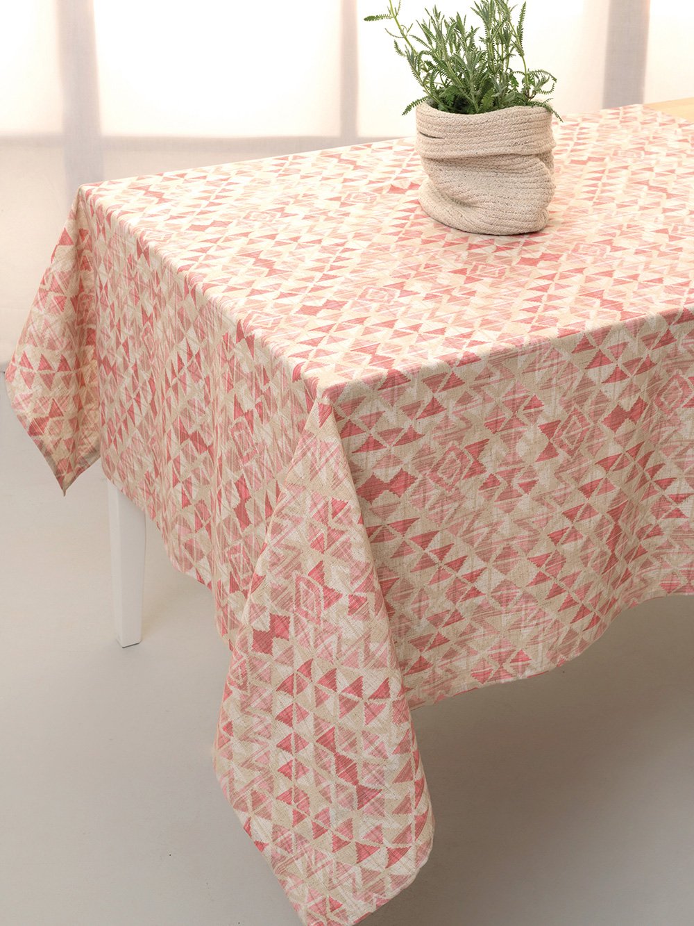 5205857245962 Τραπεζομάντηλο Tati 140x180 TAT4 Κόκκινο Palamaiki - Image 1