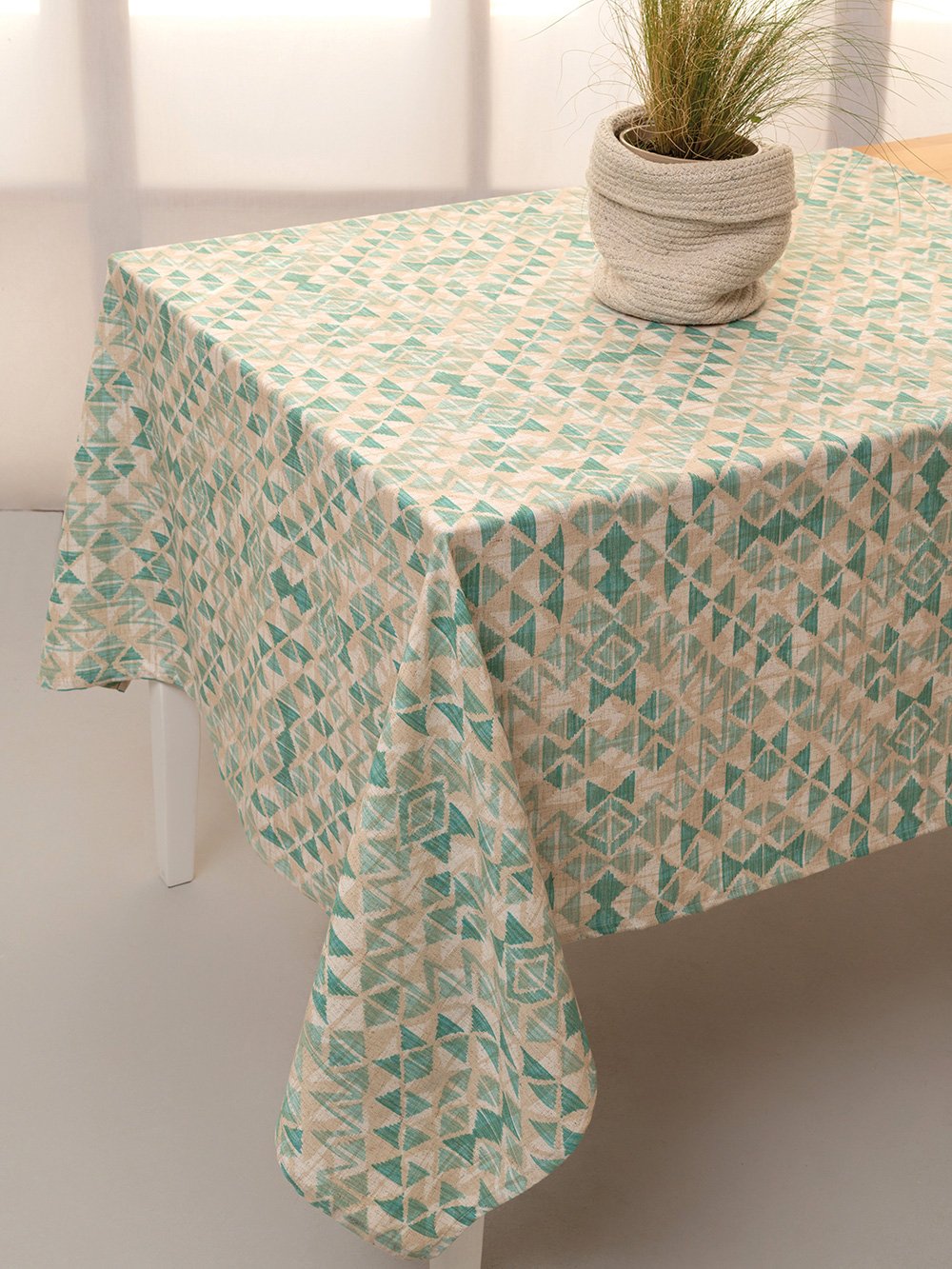 5205857245993 Τραπεζομάντηλο Tati 140x220 TAT3 Πράσινο Palamaiki - Image 1