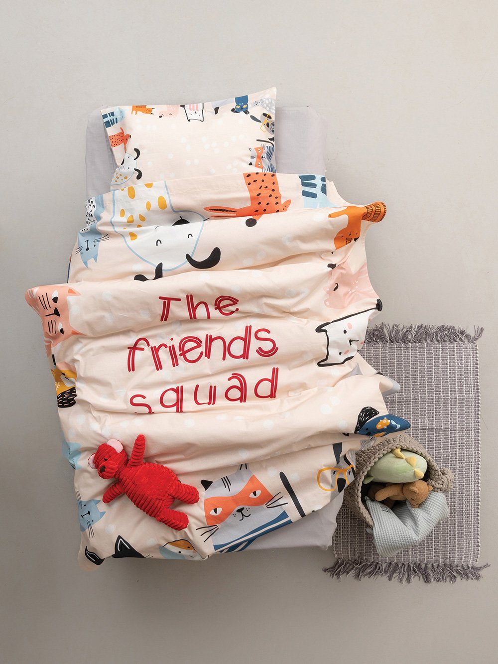 5205857246617_2 Σετ Σεντόνια Κούνιας Happy Baby 120x160 HB0594 Μπεζ Palamaiki - Image 1