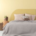 Κουβέρτα Πικέ 250x240 MARCIE FOG Γκρι Palamaiki