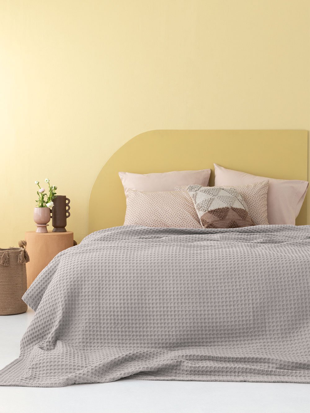 5205857249397_3 Κουβέρτα Πικέ 170x240 MARCIE FOG Γκρι Palamaiki - Image 1