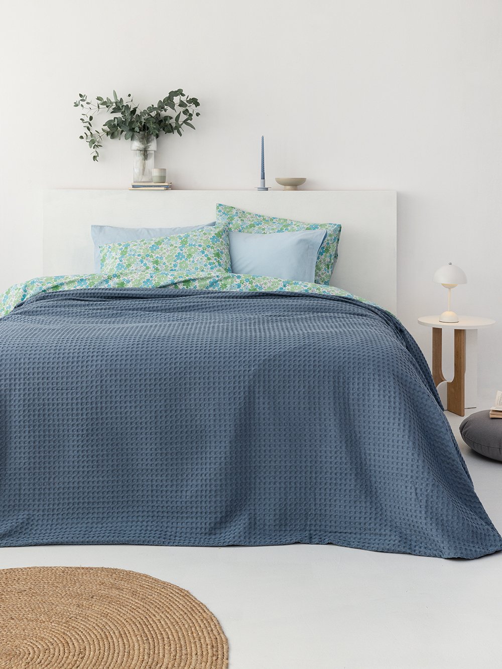 5205857249410_1_2 Κουβέρτα Πικέ 170x240 MARCIE STEEL Γκρι Palamaiki - Image 1