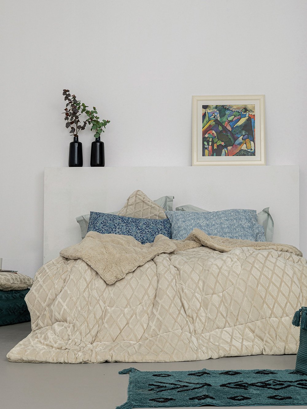 5205857250102_2 Διακοσμητικη Μαξιλαροθηκη Nadine 50x50 NADINE/2 CREAM Εκρού Palamaiki - Image 1