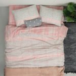 Σετ Μονά Σεντόνια Fashion Life 170x260 FL6175 Χωρίς Λάστιχο Ροζ Palamaiki