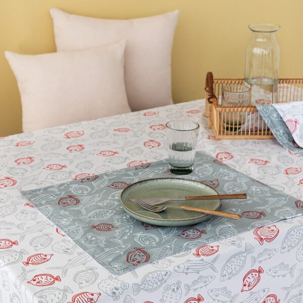 Τραπεζομάντηλο TATI 150x220 TAT12 Λευκό Palamaiki