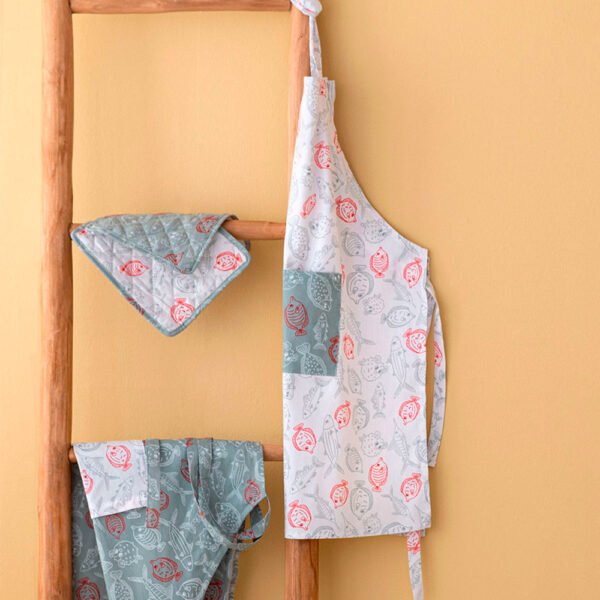 Ποδιά κουζίνας TATI 80x60 TAT12 Λευκό Palamaiki