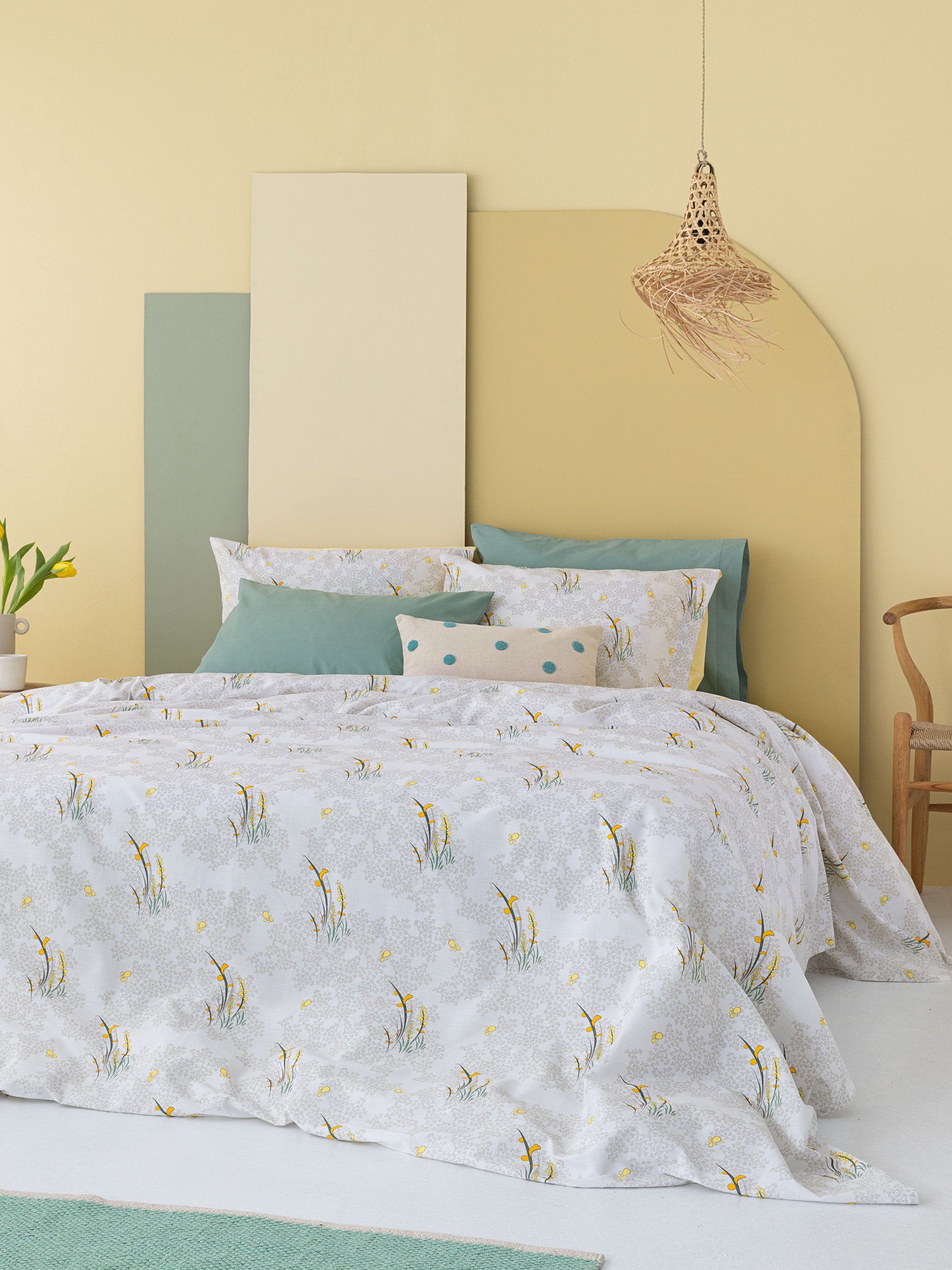 5205857261832_8 Σετ μονά σεντόνια Fashion Life 170x260 FL6198 Χωρίς Λάστιχο Γκρι Palamaiki - Image 1