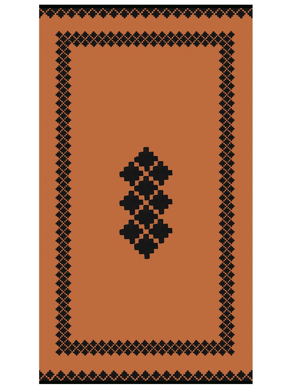 5205857262075_2 Πετσέτα Θαλάσσης Beach Collection 86x160 EV25 Καφέ Palamaiki - Image 1