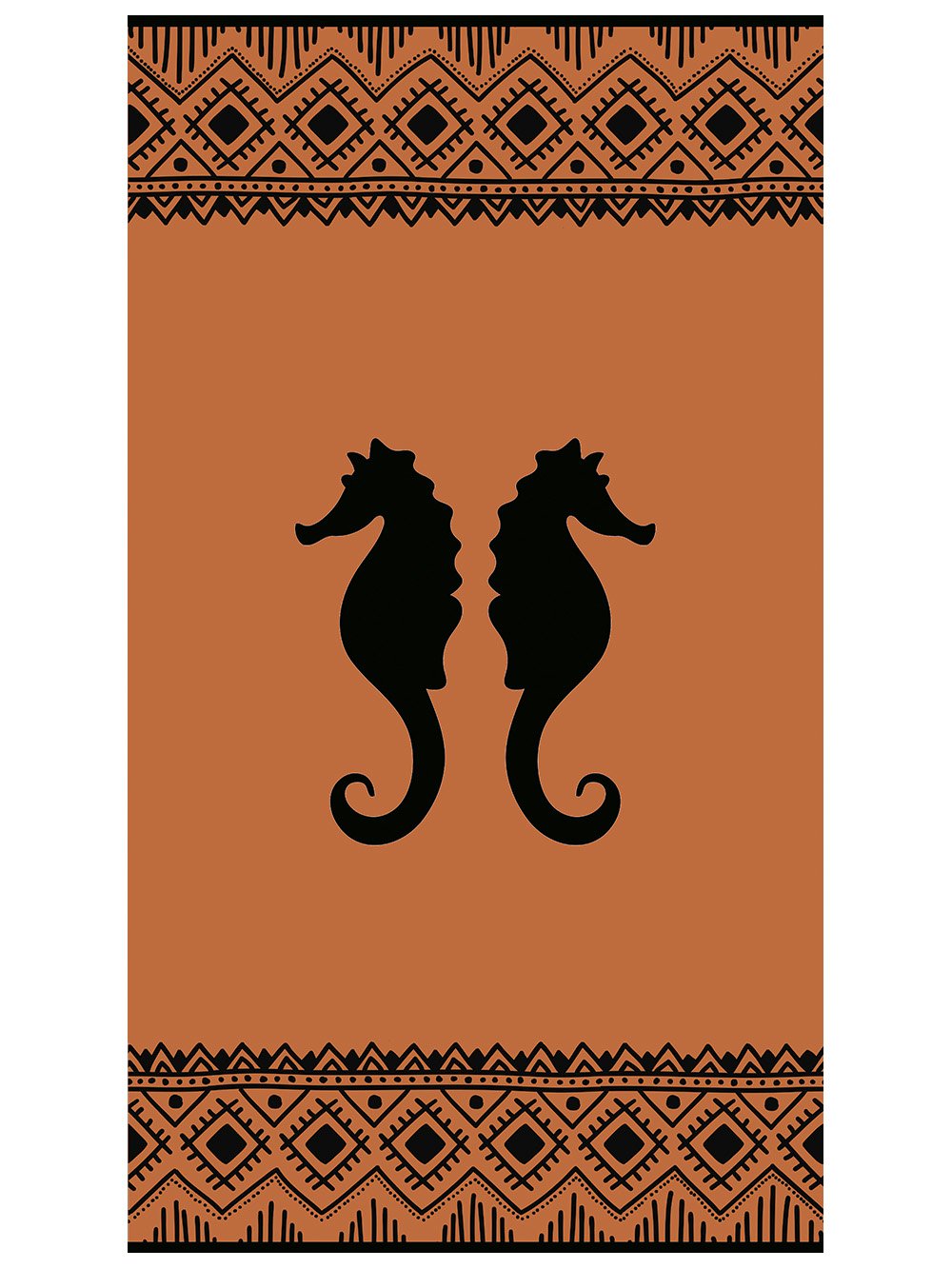 5205857262082_3 Πετσέτα Θαλάσσης Beach Collection 86x160 EV26 Καφέ Palamaiki - Image 1