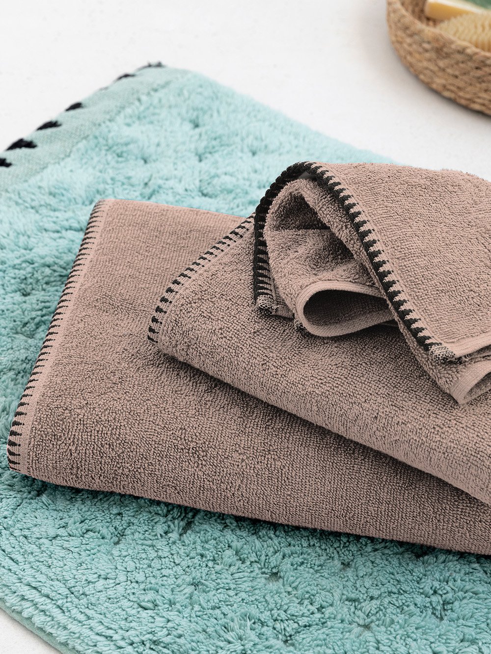 5205857262310_1 Πετσέτα Χεριών Towels Collection 30x50 BROOKLYN TAUPE Καφέ Palamaiki - Image 1