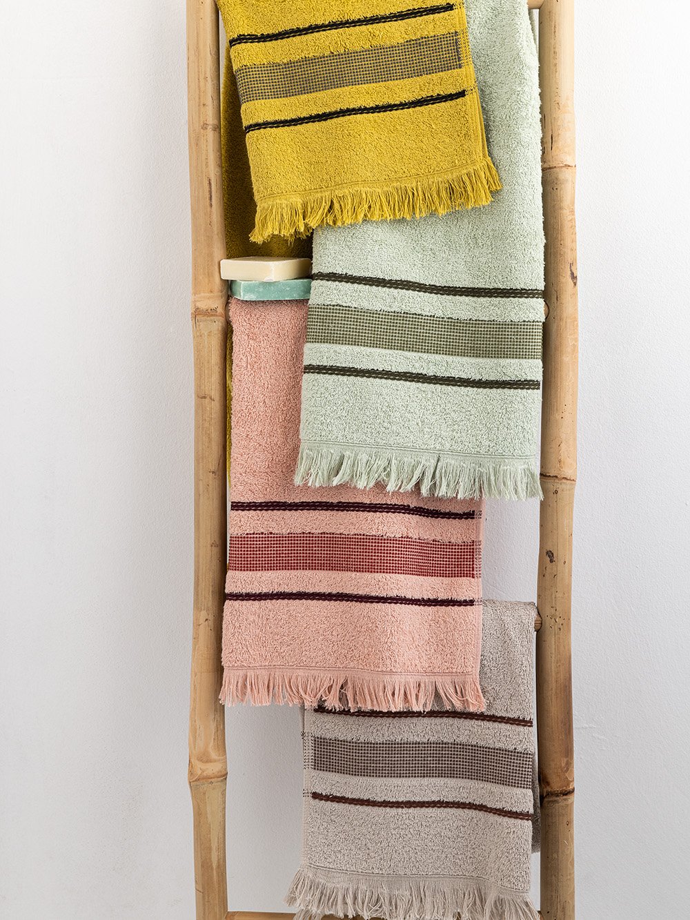 5205857262600_2 Σετ Πετσέτες (30X50, 50X90, 70X140) NEPAL GRASS Κίτρινο Palamaiki - Image 1