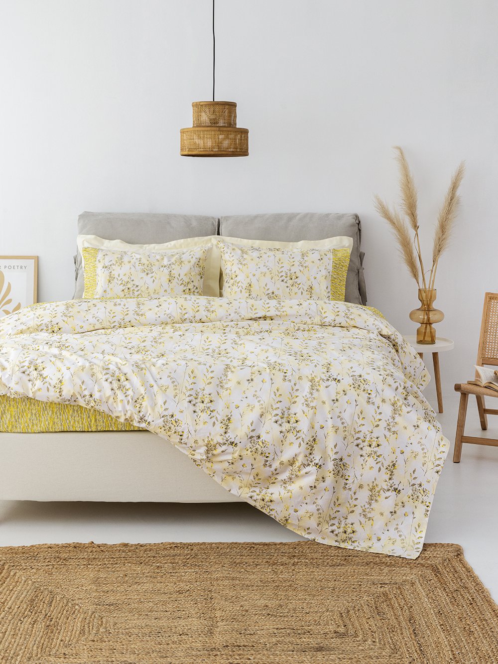 5205857262785_8 Σετ King Size σεντόνια Coordinabile 265X275 CB2080 Κίτρινο Palamaiki - Image 1