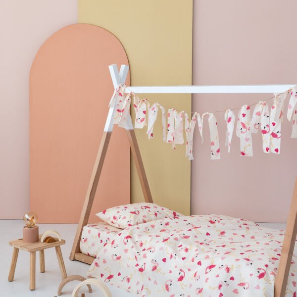 Κουβερλί Κούνιας My Kingdom 110X150 MK749 Λευκό Palamaiki