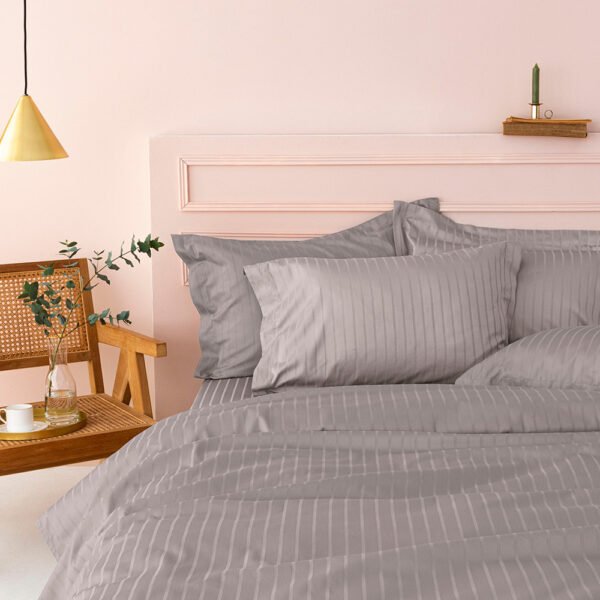 Σεντόνι Υπέρδιπλο 240x270 Sateen Riga GREY Γκρι Palamaiki