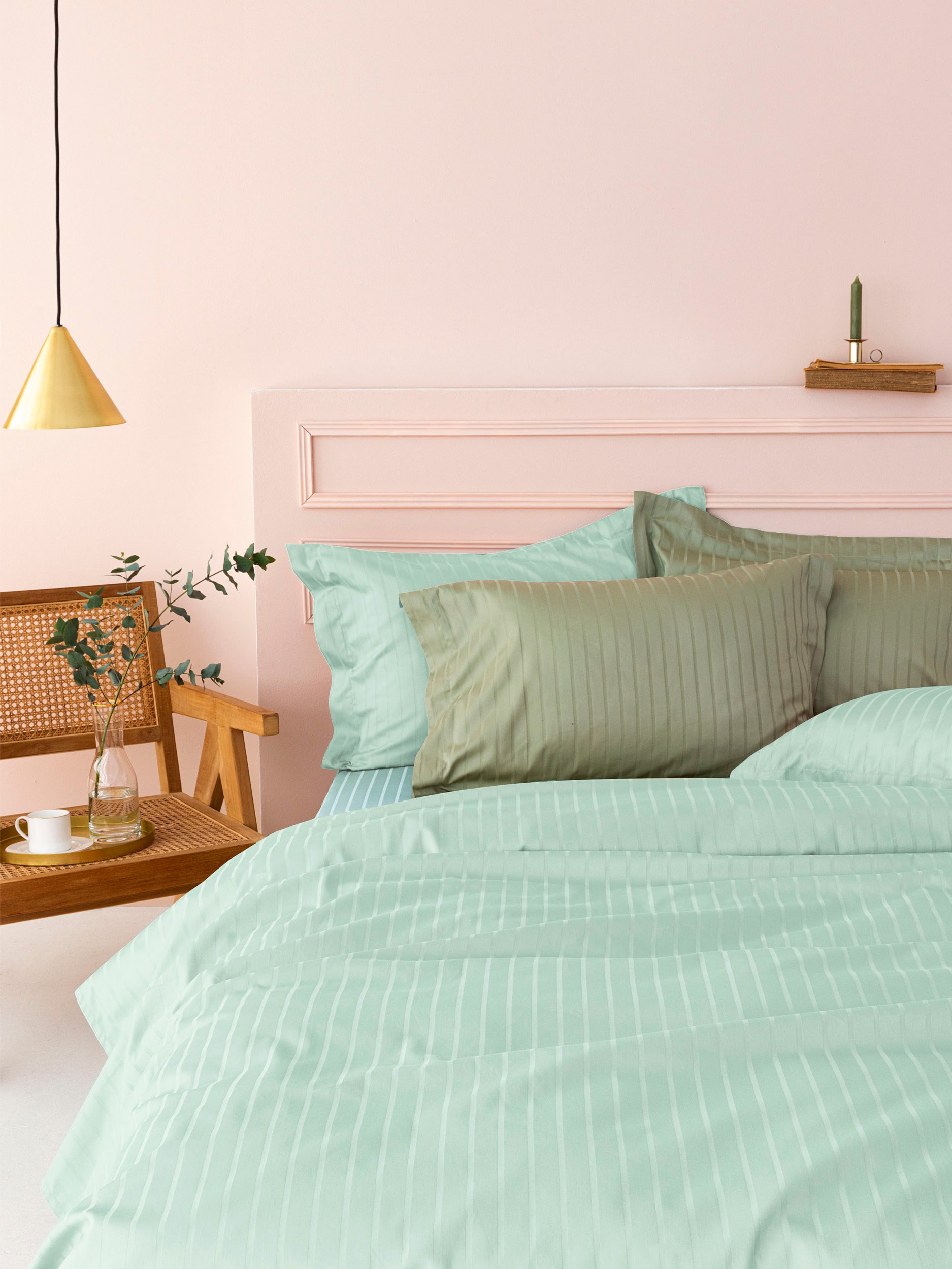 5205857263256_2 Σεντόνι Υπέρδιπλο 240x270 Sateen Riga MINT Μέντα Palamaiki - Image 1