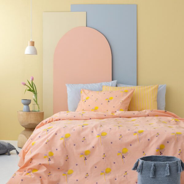 Σετ υπέρδιπλα σεντόνια Fashion Life 240x260 FL6205 Χωρίς Λάστιχο Σομόν Palamaiki