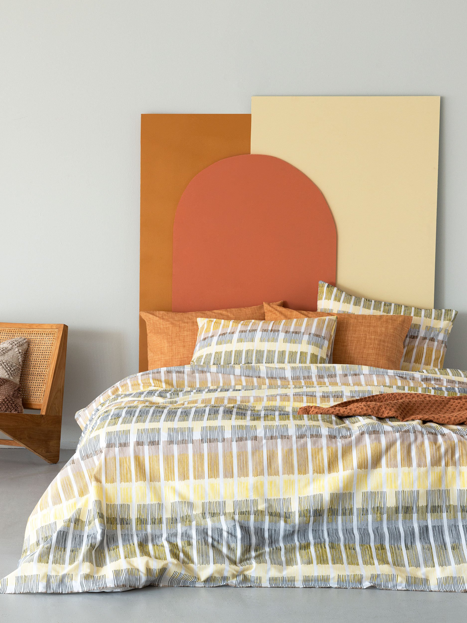 5205857263959_2 Σετ King size σεντόνια Fashion Life 265x260 FL6204 Καφέ Palamaiki - Image 1