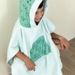 Poncho Kids Bath 70x120 FOGGY Πράσινο Palamaiki