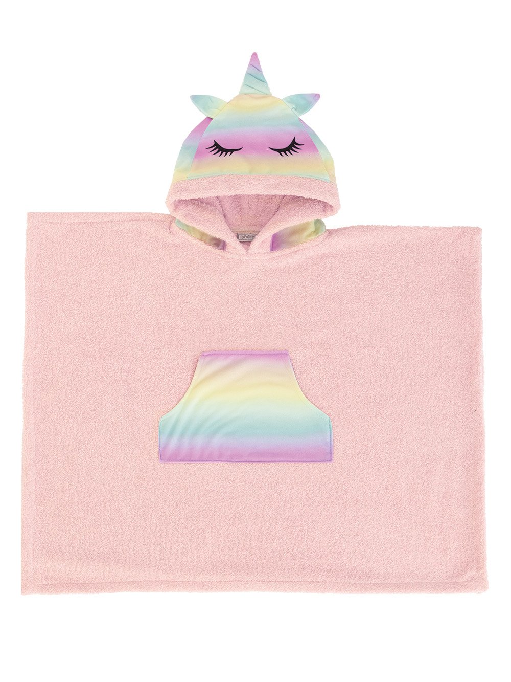 5205857264697_2 Poncho Kids Bath 70x120 MONOCEROS Ροζ Palamaiki - Image 1