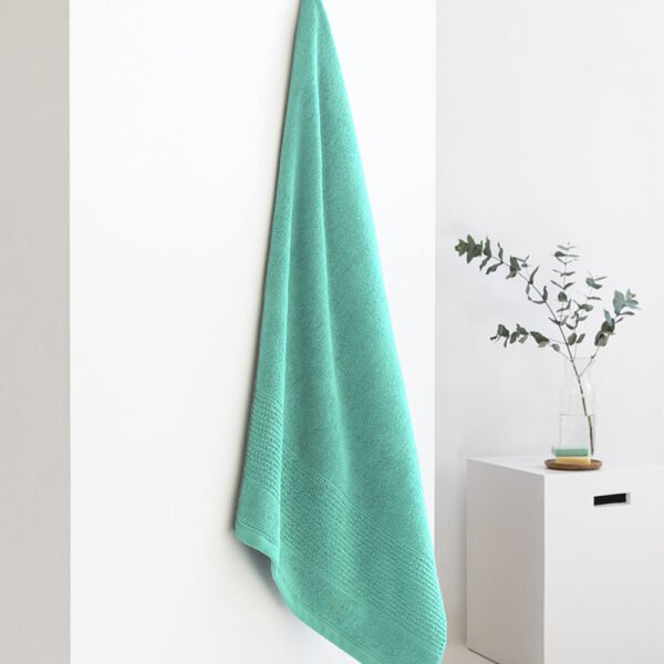 Πετσέτα Προσώπου Towels Collection 50x90 ROKE AQUA Μέντα Palamaiki