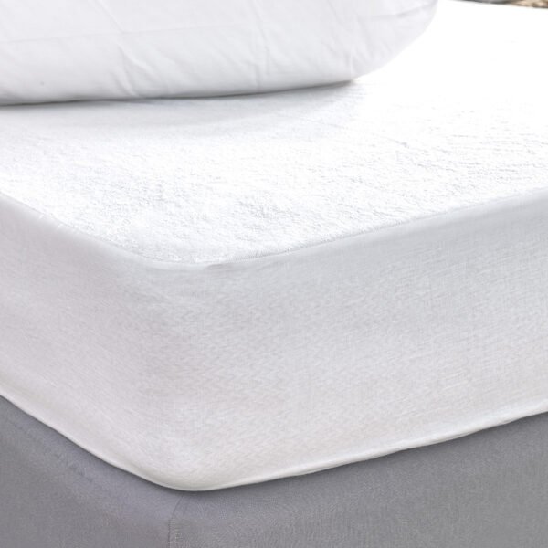 Κάλυμμα Διπλό White Comfort 150x200+35 TERRY WATERPROOF Λευκό Palamaiki