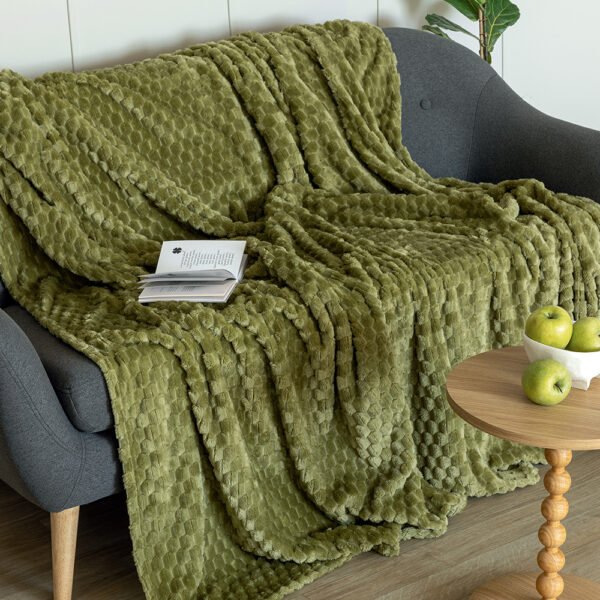 Κουβέρτα Fleece 160x220 ASTER GREEN Πράσινο Palamaiki