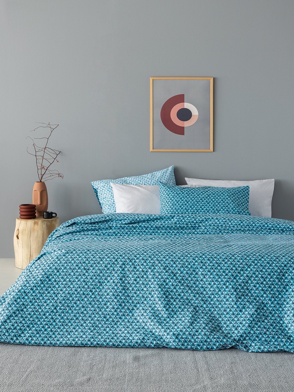 5205857267735_2 Σετ King Size Σεντόνια Sofy 270x275 SF103 Γαλάζιο Palamaiki - Image 1