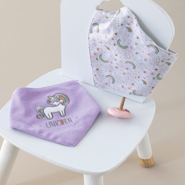 Σετ Σαλιάρες μπαντάνα New Baby NB0140 GIRL Εμπριμέ Palamaiki