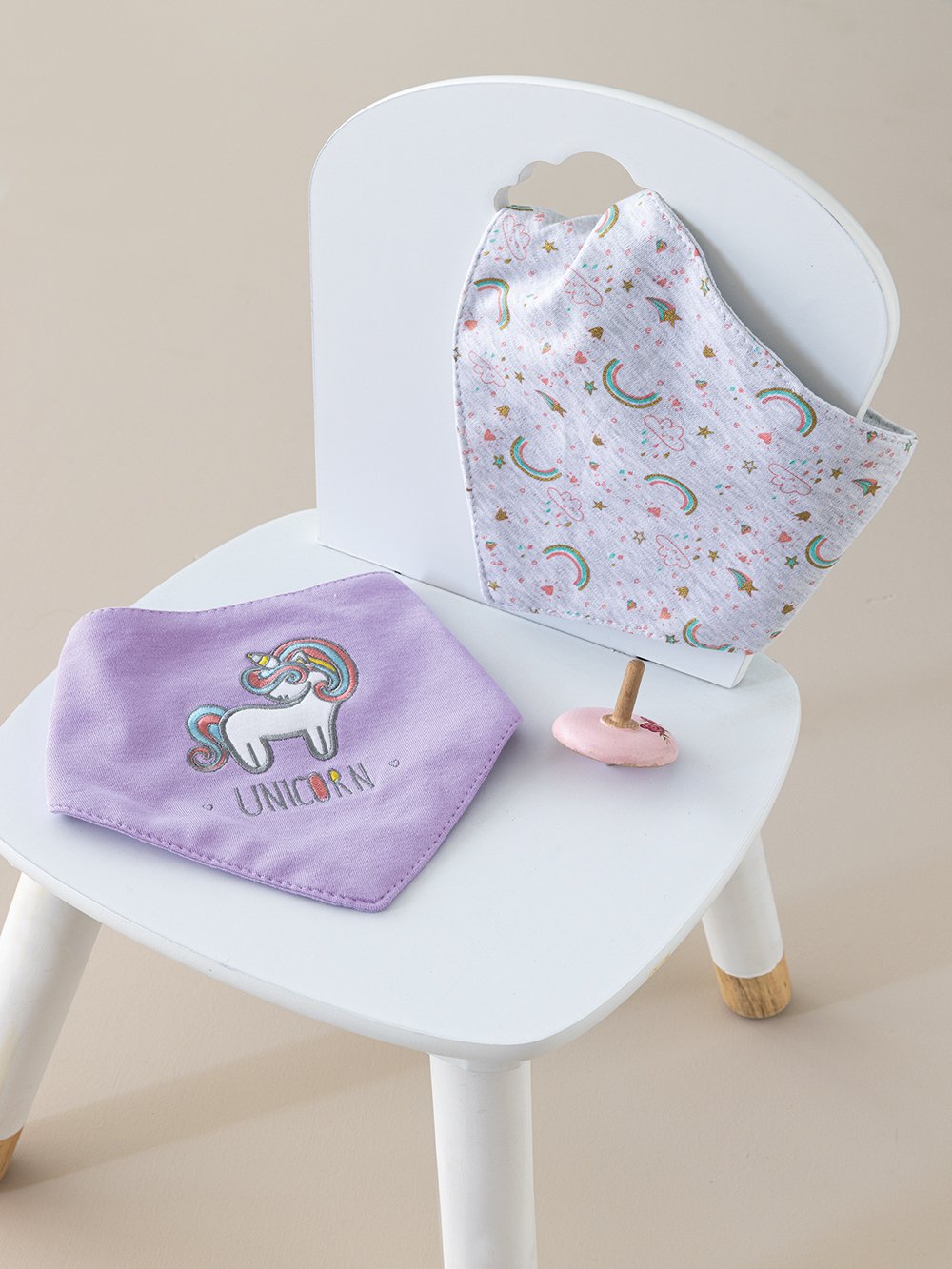 5205857268183_2 Σετ Σαλιάρες μπαντάνα New Baby NB0140 GIRL Εμπριμέ Palamaiki - Image 1