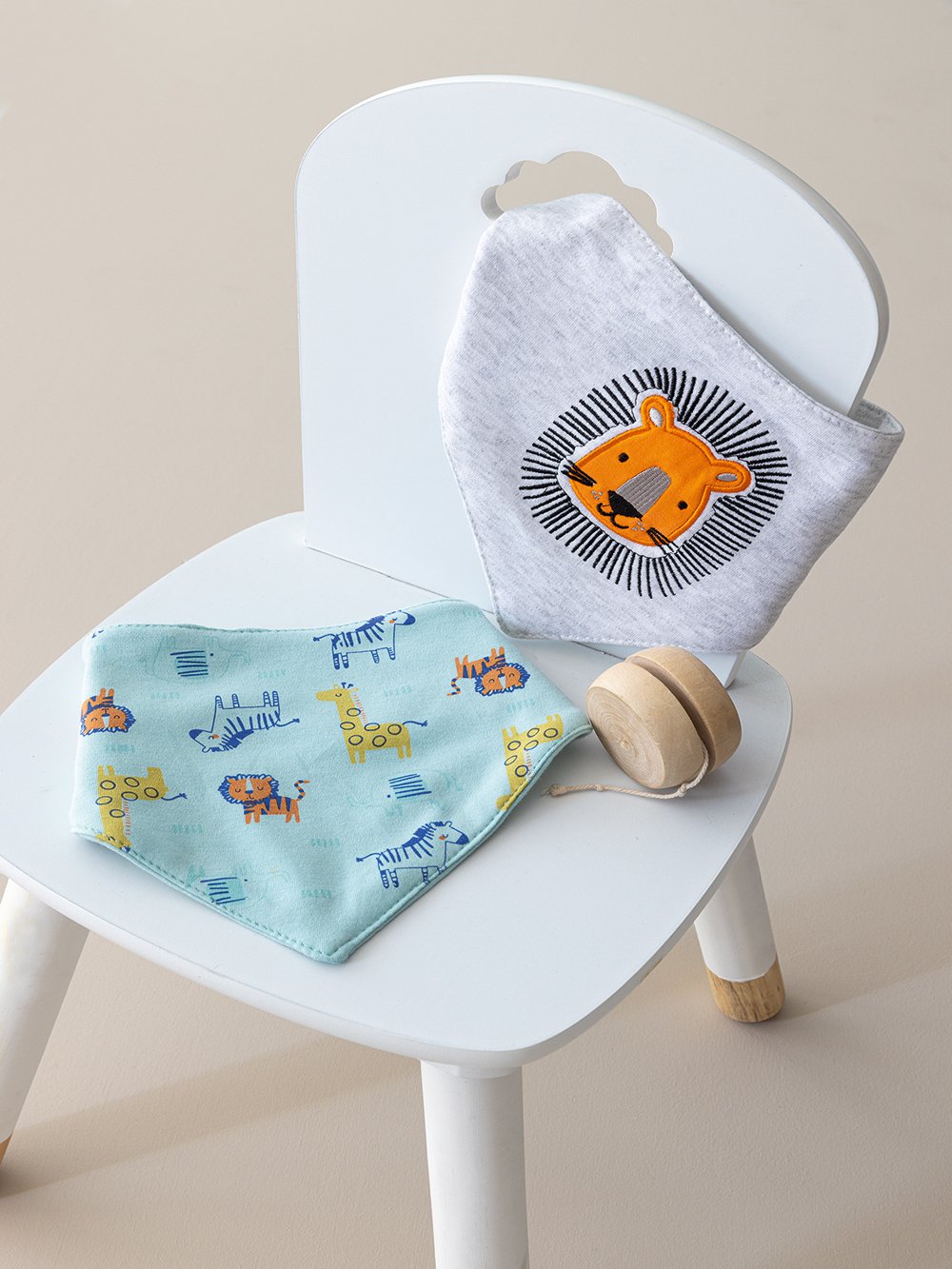 5205857268190_2 Σετ Σαλιάρες μπαντάνα New Baby NB0140 BOY Εμπριμέ Palamaiki - Image 1