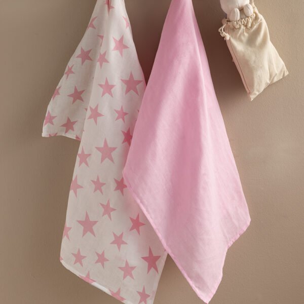 Σετ μουσελίνες - πάνες αγκαλιάς NB0143 GIRL Ροζ Palamaiki