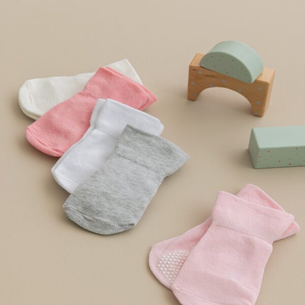 Σετ Καλτσάκια New Baby NB0145 GIRL Ροζ Palamaiki