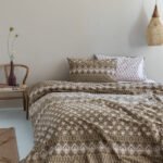 Σετ Μονά Σεντόνια Fashion Life 170x260 FL6218 Χωρίς Λάστιχο Καφέ Palamaiki