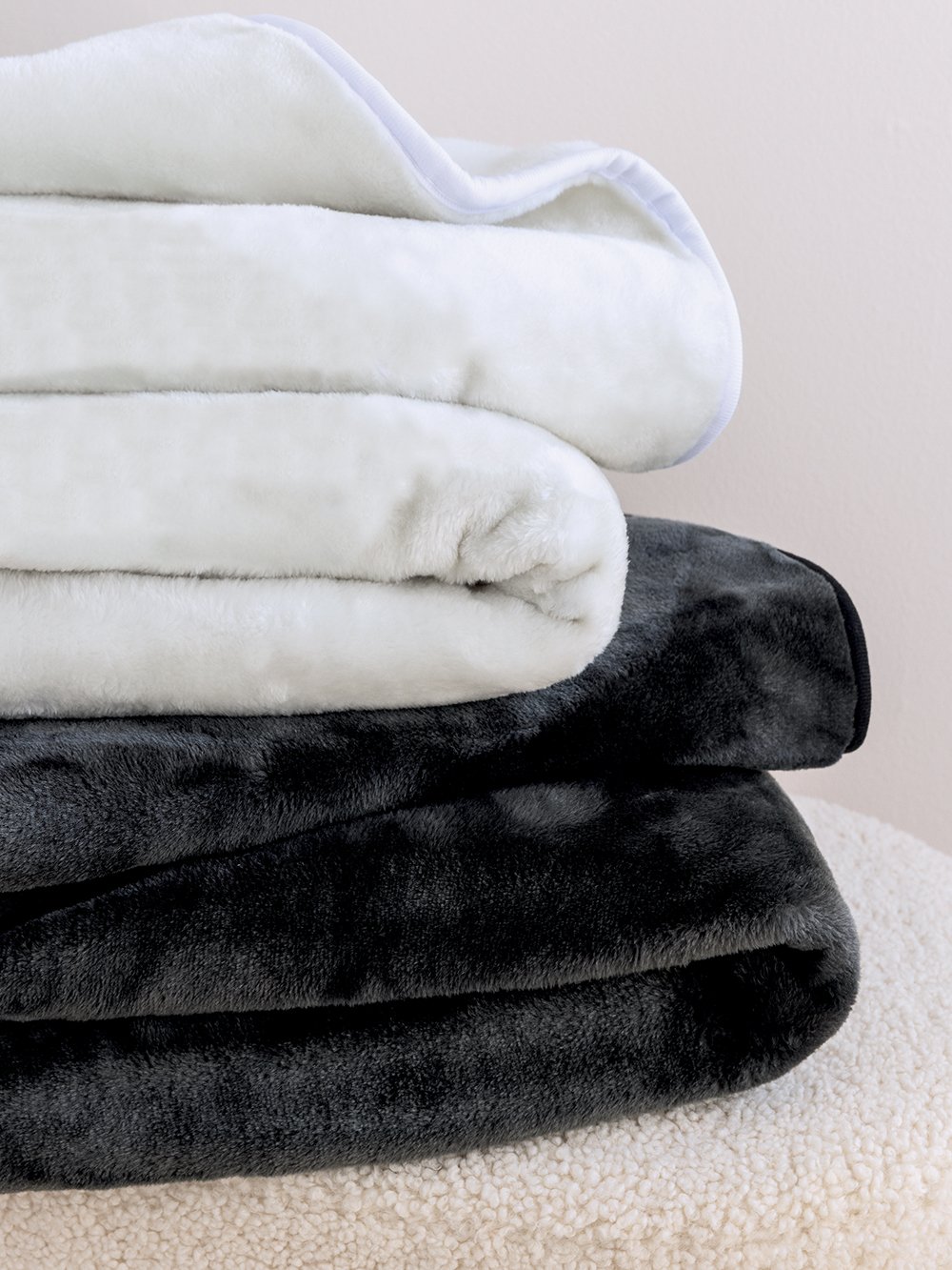 5205857269661_2_3 Κουβέρτα Fleece 220x240 FANI OFFWHITE Λευκό Palamaiki - Image 1