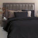 Σεντόνι King size 285x270 Posh Sateen BLACK Μαύρο Palamaiki