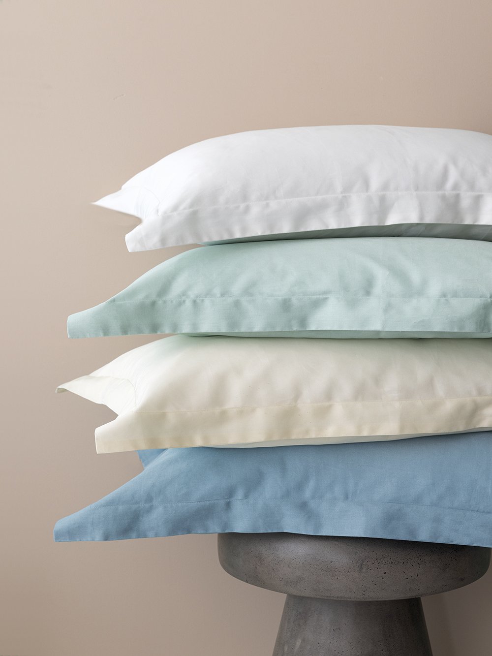 5205857271824_2 Ζεύγος Μαξιλαροθήκες Oxford 52x75 Posh Sateen WHITE Λευκό Palamaiki - Image 1