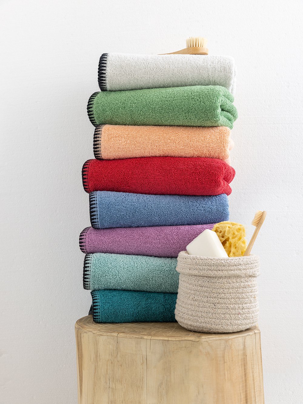 5205857272227_2 Πετσέτα Χεριών Towels Collection 30x50 BROOKLYN PEACH Πορτοκαλί Palamaiki - Image 1