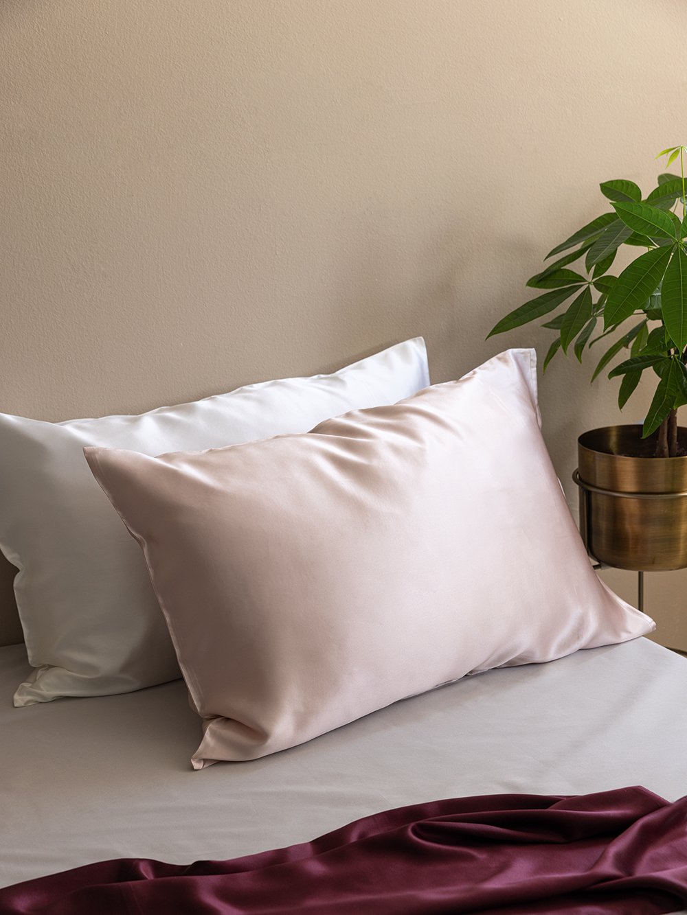 5205857273118_2_4 Μαξιλαροθήκη 50x70 Silka PINK Ροζ Palamaiki - Image 1