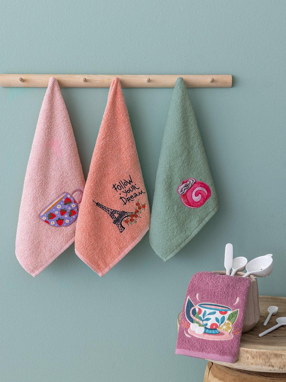 5205857273309_2 Σετ 4 Πετσέτες Κουζίνας Kitchen Towels 40x70 KT230 Palamaiki - Image 1