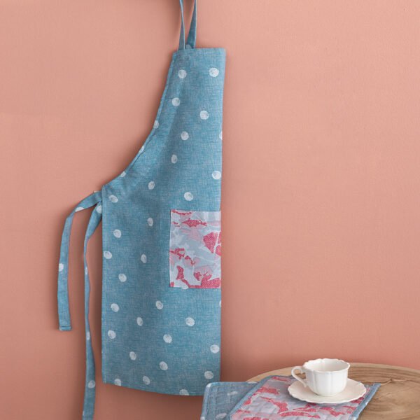 Ποδιά κουζίνας TATI 80x60 TAT13 Γαλάζιο Palamaiki