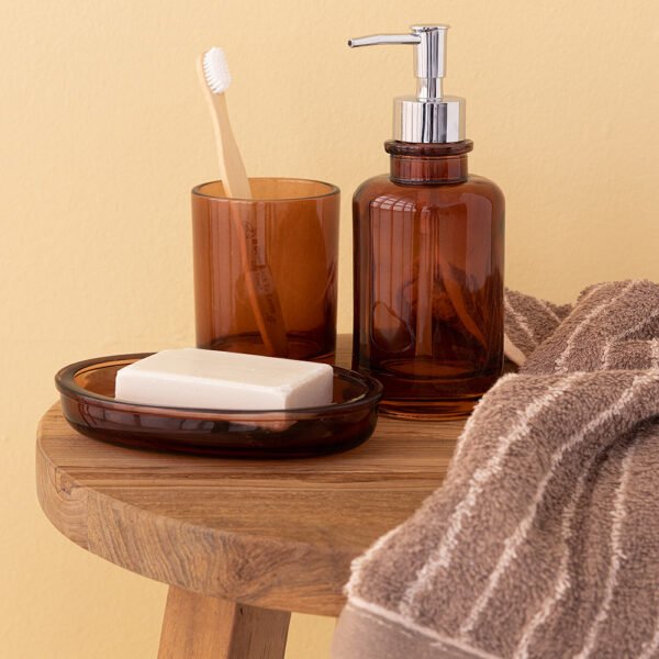 Σετ Μπάνιου Combo 1 ΚΟΥΡΤΙΝΑ BOUQUET Καφέ Palamaiki