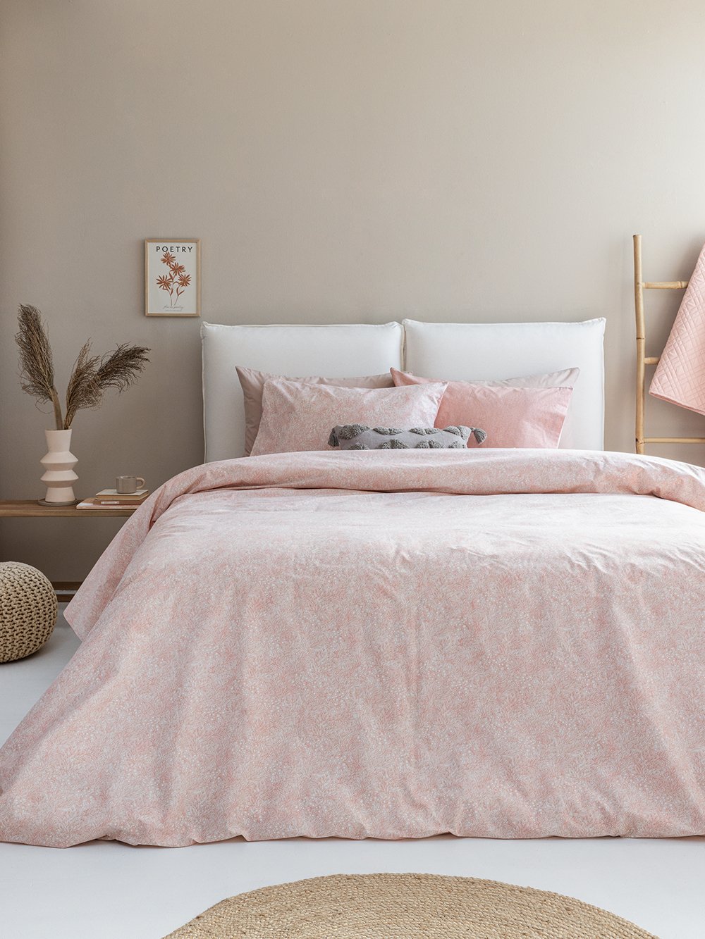 5205857274641_2 Σετ Μονά Σεντόνια Fashion Life 170x260 FL6227 Χωρίς Λάστιχο Ροζ Palamaiki - Image 1