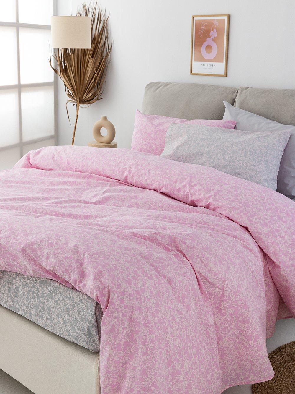 5205857275136_4 Σετ Μονά Σεντόνια Fashion Life 170x260 FL6234 Χωρίς Λάστιχο Ροζ Palamaiki - Image 1